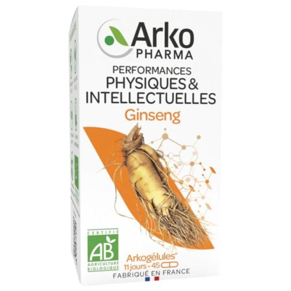 ARKOPHARMA ARKOGELULES GINSENG BIO GELULE 45