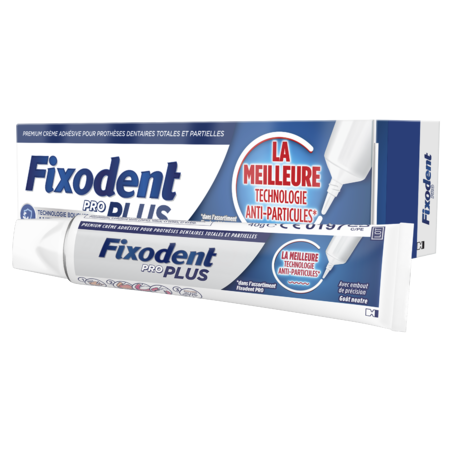 image produit FIXODENT Pro Crème Adhésive Anti-Particules, 35ml - Fixation Forte & Confort
