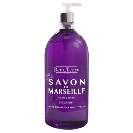 image produit BEAUTERRA Savon Liquide Lavande, 1L - Relaxation & Pureté Provençale
