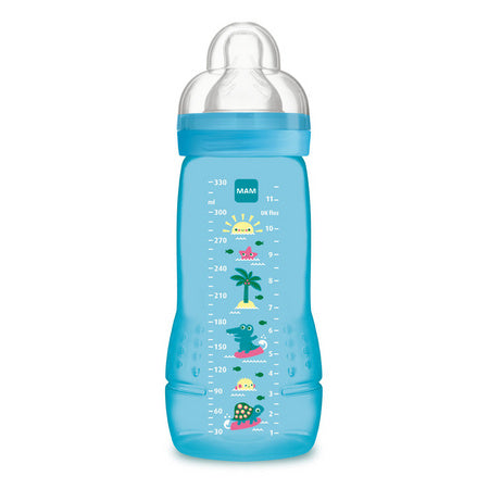 image produit Biberon MAM Easy Active Garçon, Biberon, 330ml - Éveil & Confort pour Petit Aventurier