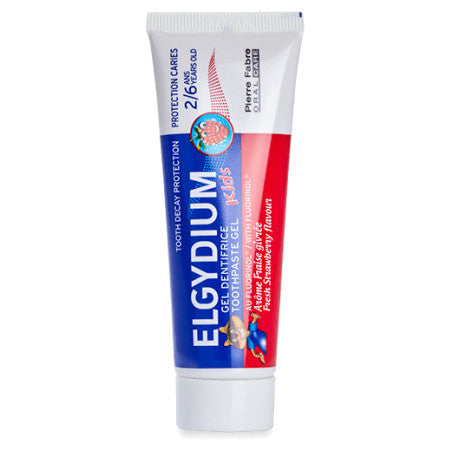 image produit ELGYDIUM Kids, Dentifrice Goût Fraise, 50ml - Protection & Plaisir pour Enfants