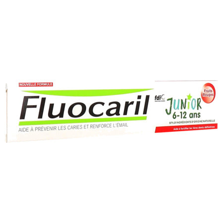 image produit FLUOCARIL Junior Dentifrice Fruité 6/12 ans, 75ml - Protection & Fraîcheur