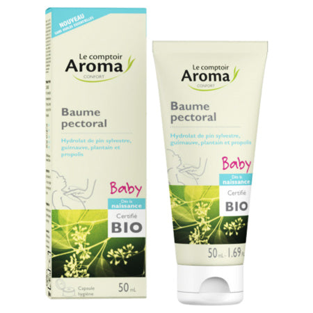 image produit LCA Baume Pectoral Bébé Hydrolat Bio, 50ml - Apaisement & Confort Respiratoire pour Bébé