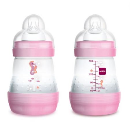 image produit MAM Biberon Easy Start Anti-Colique Blush, 160ml - Douceur & Protection contre les Coliques