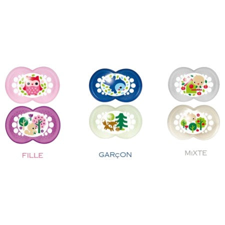 image produit MAM Sucette Classique 2ème Âge Silicone x2 - Confort & Design pour les Bébés Plus Âgés
