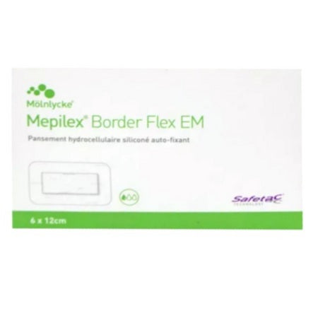 image produit MEPILEX Border Flex Pansement, 6x12cm - Protection & Confort pour Plaies