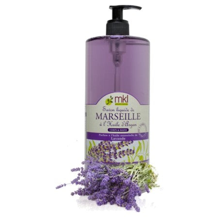 image produit MKL Savon Liquide de Marseille Lavande, 1L - Nettoyage Doux & Parfum Apaisant