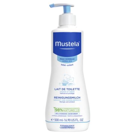 image produit MUSTELA Lait de Toilette, 500ml - Nettoyage & Hydratation pour Peau de Bébé