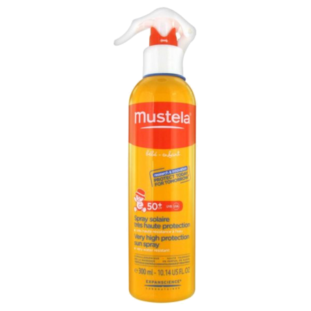 image produit MUSTELA Solaire SPF50 Spray, 300ml - Protection Solaire Maximale pour Toute la Famille
