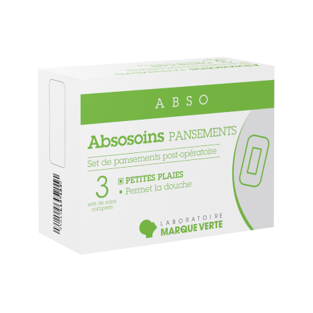 image produit MV Absosoins Set Pansements Post-Op, Petite Plaie - Kit Complet pour Soins Post-Opératoires