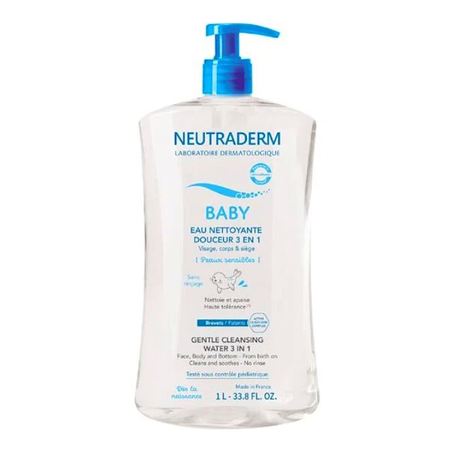 image produit NEUTROGENA Eau Nettoyante Douceur 3 en 1, 1L - Nettoyage Doux Visage, Corps & Cheveux