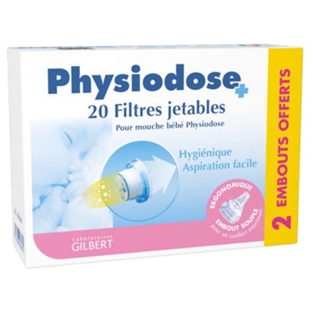 image produit PHYSIODOSE Filtres pour Mouche Bébé, 20 Embouts - Hygiène & Sécurité
