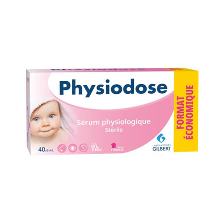 image produit PHYSIODOSE Sérum Physiologique, Doses 5ml, 40 unités - Nettoyage Doux & Polyvalent