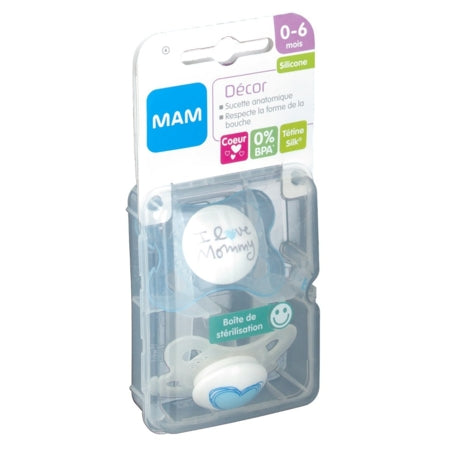 image produit Sucette MAM Silicone Animaux 0-6M x2 - Premiers Amis & Douceur Animale pour Nouveau-nés