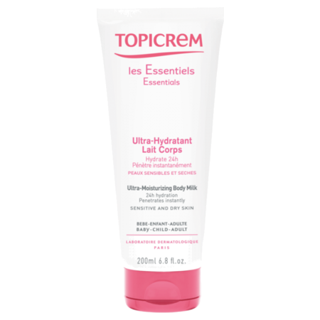 image produit TOPICREM Lait Corps Ultra-Hydratant, 200ml - Hydratation 24h & Douceur