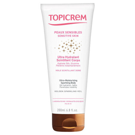image produit TOPICREM Ultra-Hydratante Scintillante Corps, 200ml - Hydratation & Éclat de la Peau