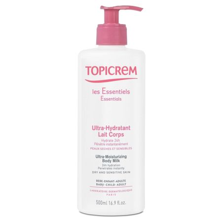 image produit TOPICREM Ultra-Hydratant Lait Corps, 500ml - Hydratation 24h & Confort