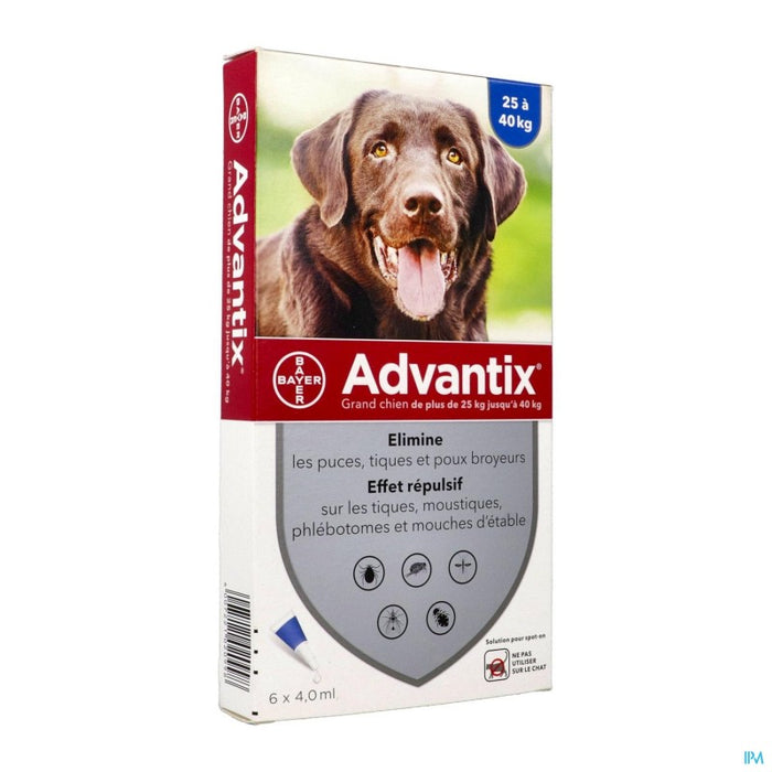 ADVANTIX CHIEN GRAND SPOT ON SOLUTION 4ML 6