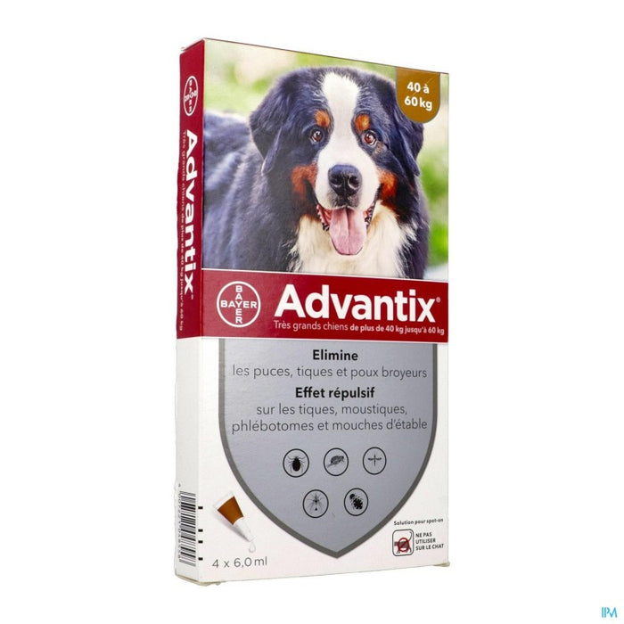 ADVANTIX CHIEN TRES GRAND SPOT ON SOLUTION 6ML 4