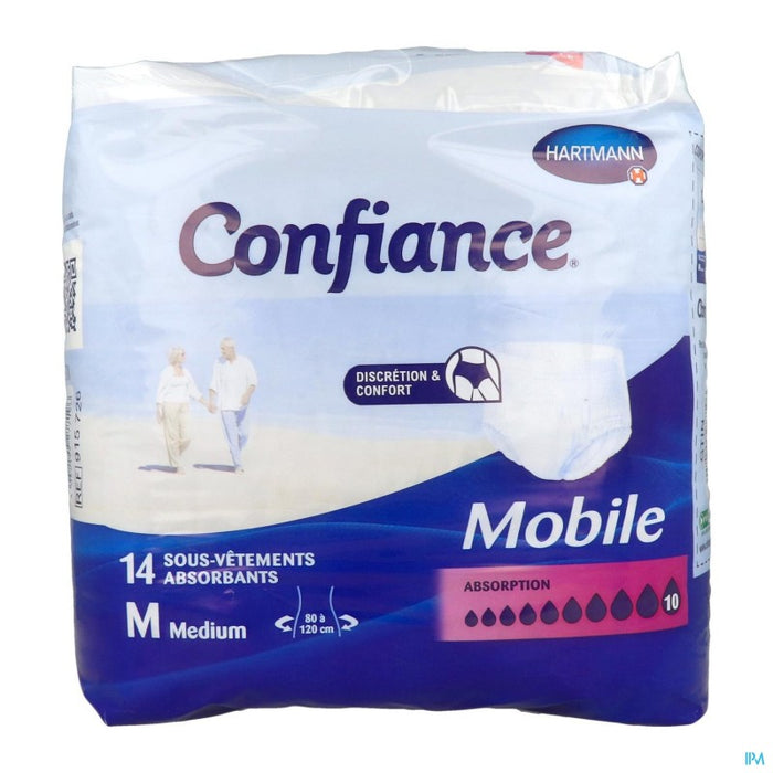 HARTMANN CONFIANCE MOBILE ABSORPTION 10 SLIP ABSORBANT M 14