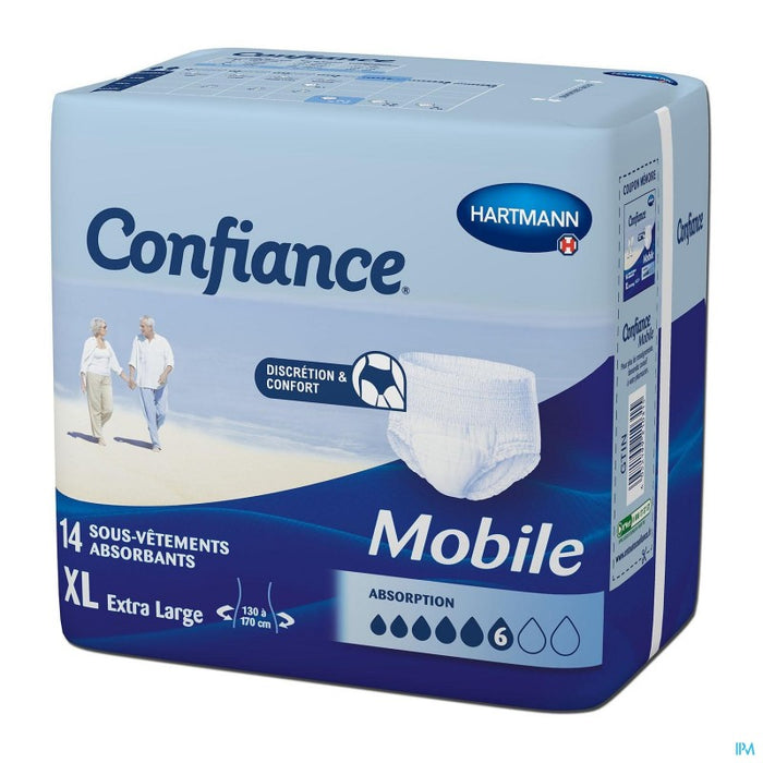 HARTMANN CONFIANCE MOBILE ABSORPTION 6 SLIP ABSORBANT XL 14