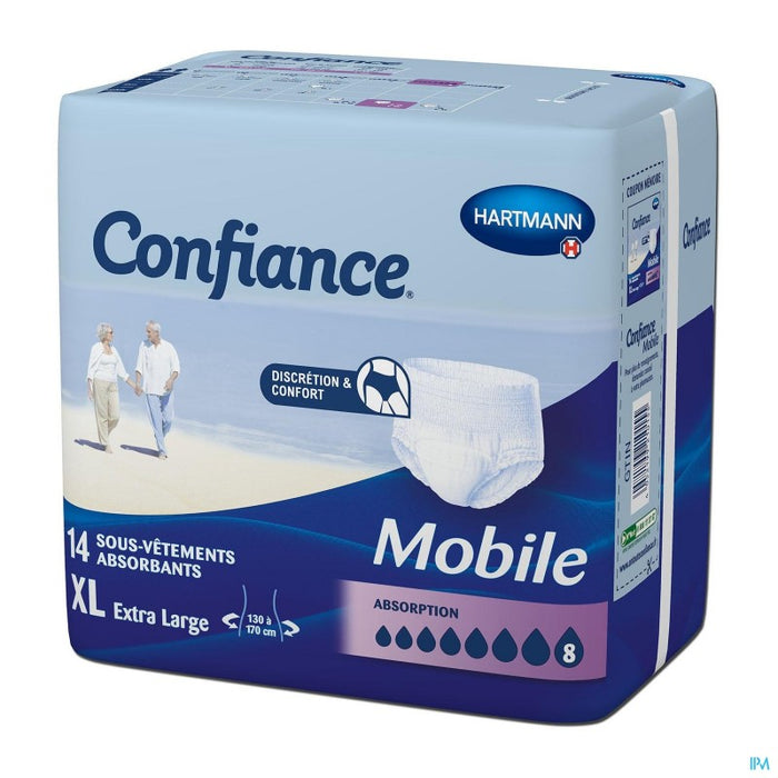 HARTMANN CONFIANCE MOBILE ABSORPTION 8 SLIP ABSORBANT XL 14