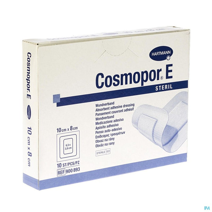 HARTMANN COSMOPOR E PANSEMENT ADHESIF 10CM X 8CM 10