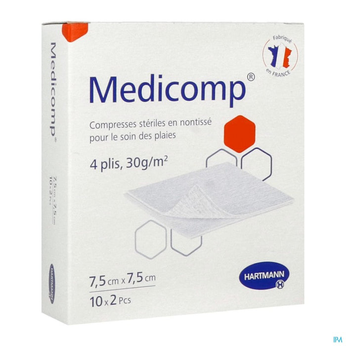 HARTMANN MEDICOMP COMPRESSE STERILE 7CM5 X 7CM5 2 X10
