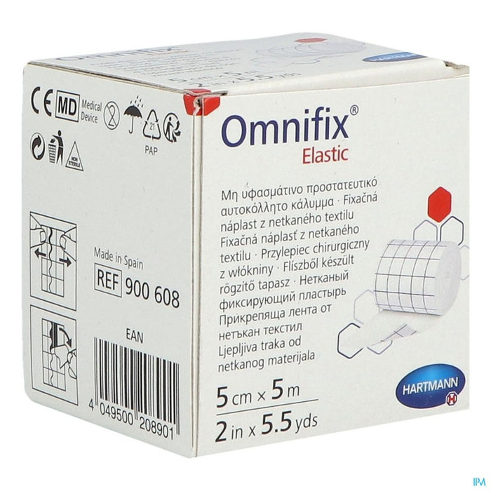 HARTMANN OMNIFIX ELASTIC BANDE ADHESIVE NON TISSEE 5M X 5CM