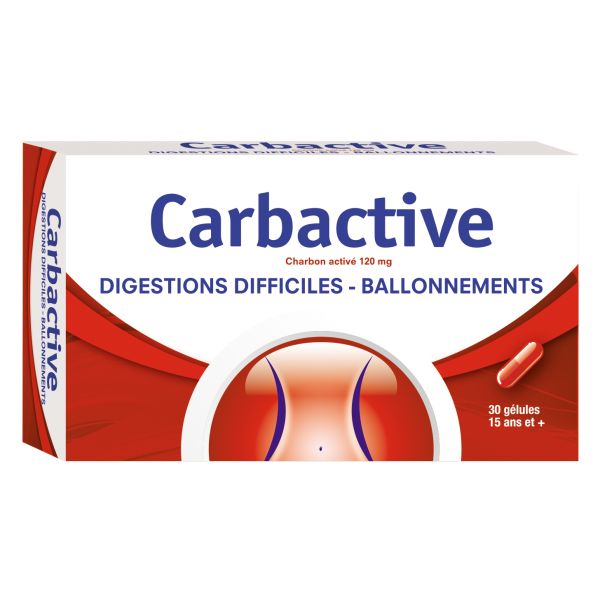 CARBACTIVE 120MG GELULE 30