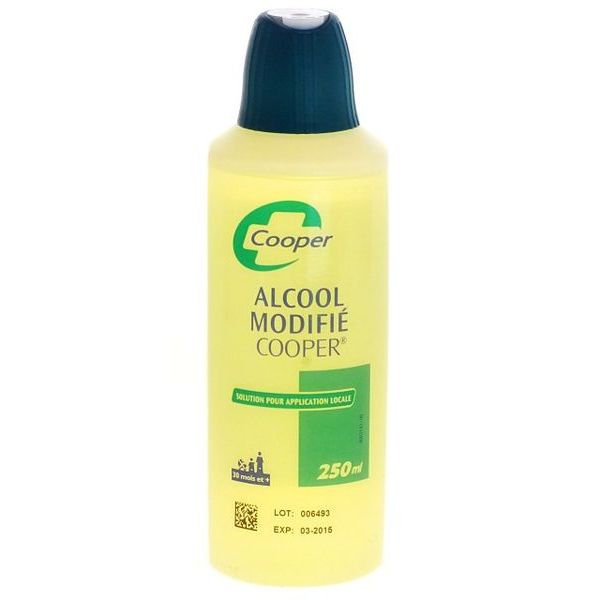 COOPER ALCOOL MODIFIE 70D SOLUTION POUR APPLICATION CUTANEE 250ML