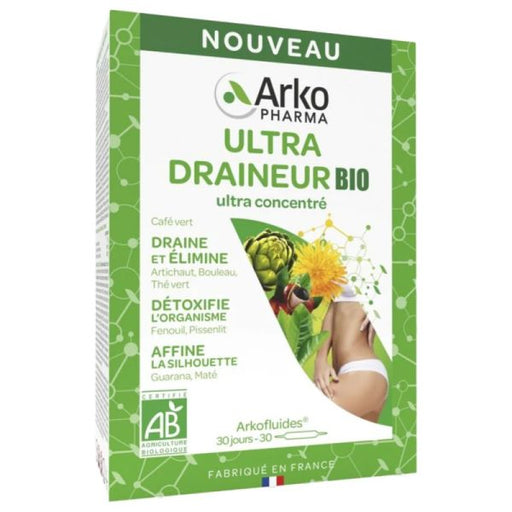 ARKOPHARMA ARKOFLUIDES BIO ULTRA DRAINEUR AMPOULE BUVABLE 10ML 30