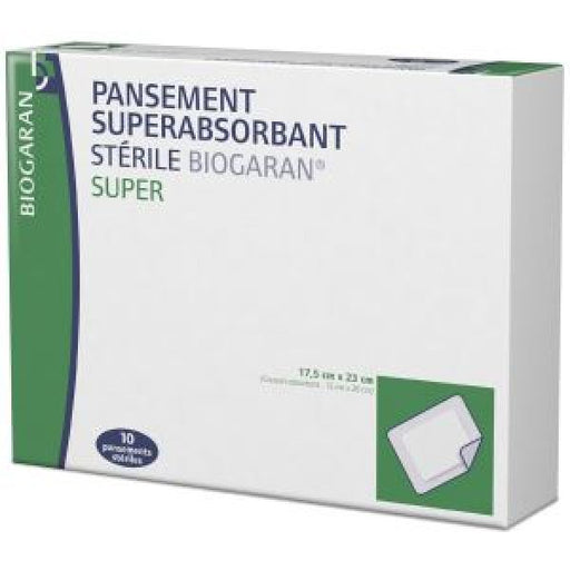 BIOGARAN PANSEMENT SUPERABSORBANT SUPER 17CM5 X 23CM 10