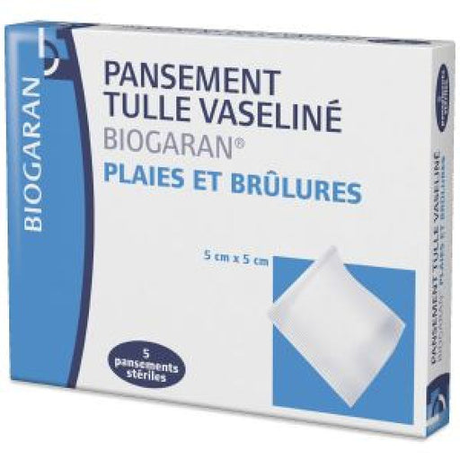 BIOGARAN PANSEMENT PLAIES ET BRULURES 5CM X 5CM X5