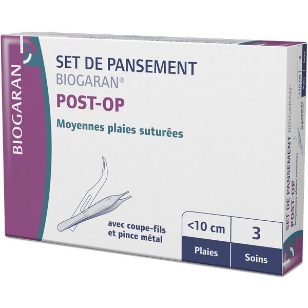 BIOGARAN SET PANSEMENT POST OPERATOIRE MOYENNES PLAIES X3