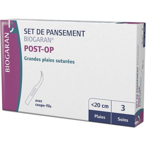 BIOGARAN SET PANSEMENT POST OPERATOIRE GRANDES PLAIES X3