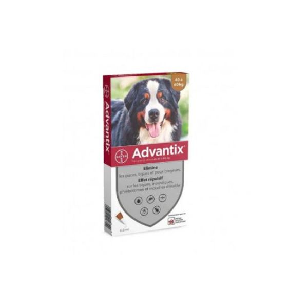 ADVANTIX CHIEN TRES GRAND SPOT ON SOLUTION 6ML  6