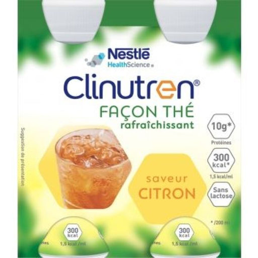 CLINUTREN FACON THE RAFRAICHISSANT CITRON 200ML X4