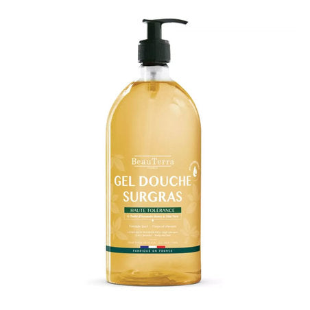 image produit BEAUTERRA Gel Douche Surgras Aloe Vera, 1L - Hydratation Intense & Apaisement