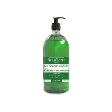 image produit BEAUTERRA Gel Douche Verveine, 1L - Fraîcheur Vivifiante & Tonique