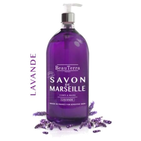 image produit BEAUTERRA Savon Liquide Lavande, 300ml - Sérénité & Fraîcheur Naturelle