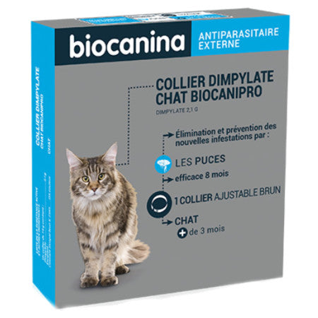 image produit BIOCANIPRO Collier Antiparasitaire Chat - Protection Durable & Confort