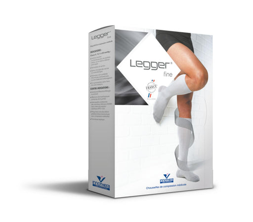 INNOTHERA LEGGER2 FINE HOMME CHAUSSETTE ECRU LONG T1