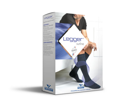 INNOTHERA LEGGER2 SURFINE HOMME CHAUSSETTE CHERRY LONG T3+