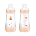 image produit MAM Biberon Easy Start Anti-Colique Blush, 260ml - Alimentation Apaisée & Confort