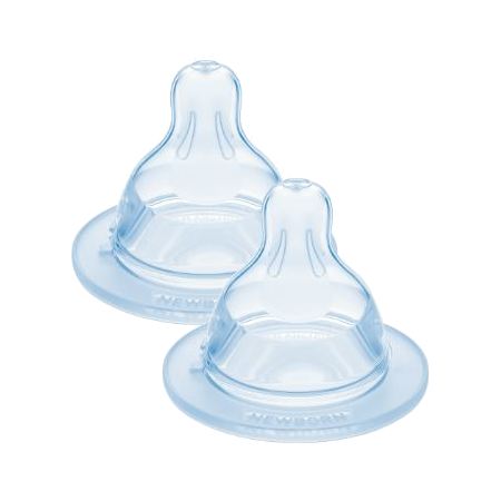 image produit MAM Tétine Silicone Débit 0 Lent x2 - Flux Très Lent, Parfait pour les Nouveau-nés