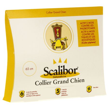 image produit SCALIBOR Collier Grand Chien - Protection Parasitaire Longue Durée