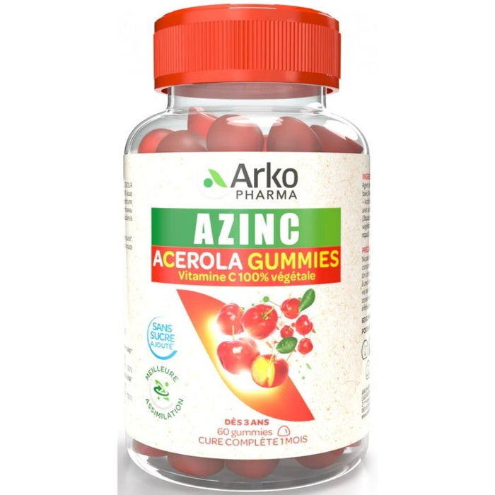 ARKOPHARMA AZINC ACEROLA GUMMIES 60