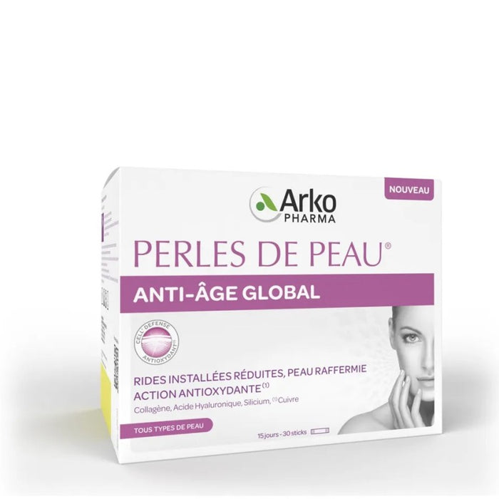 ARKOPHARMA PERLES DE PEAU ANTIAGE GLOBAL STICK X30