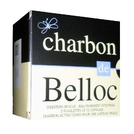 CHARBON BELLOC 125MG CAPSULE MOLLE 60